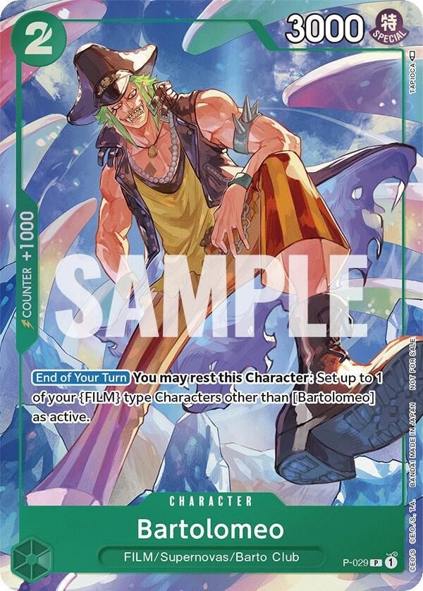 One Piece TCG Bartolomeo P-029 Event Pack Vol. 1 NM English