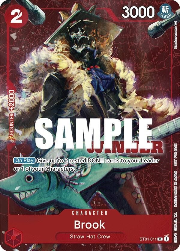 One Piece TCG Brook ST01-011 WINNER NM English