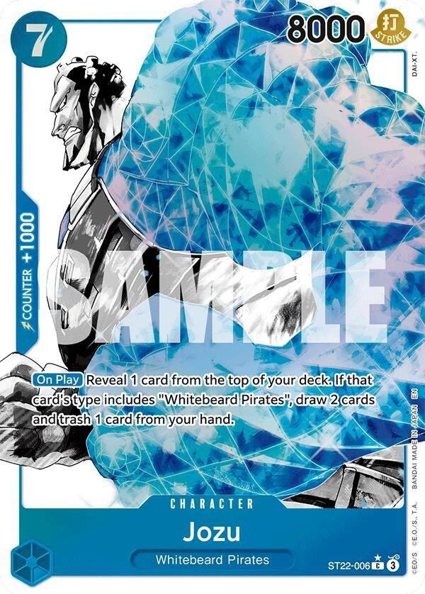 One Piece TCG Jozu ST22-006 Parallel ALT NM English