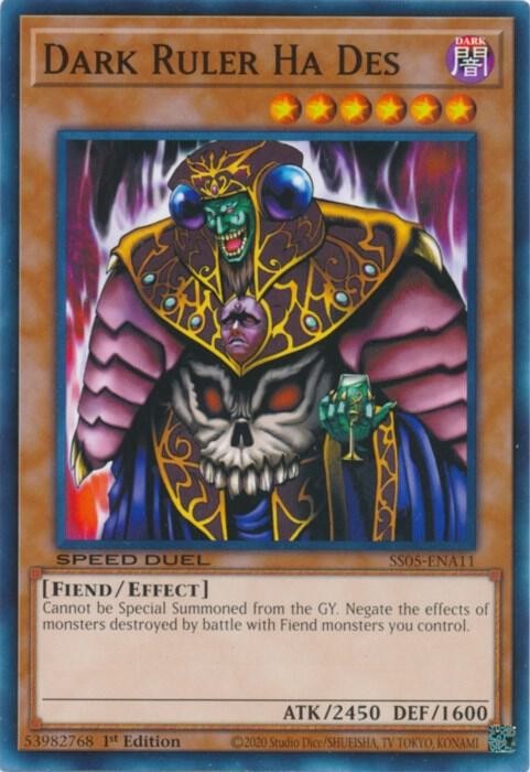 Yugioh Dark Ruler Ha Des STP3-EN001 Ultra Rare NM English