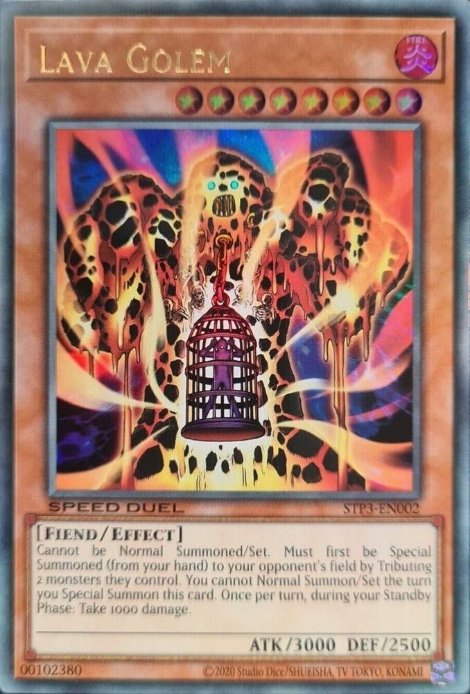 Yugioh Lava Golem STP3-EN002 Ultra Rare NM English