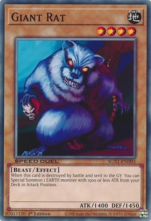 Yugioh Giant Rat STP4-EN001 Ultra Rare NM English