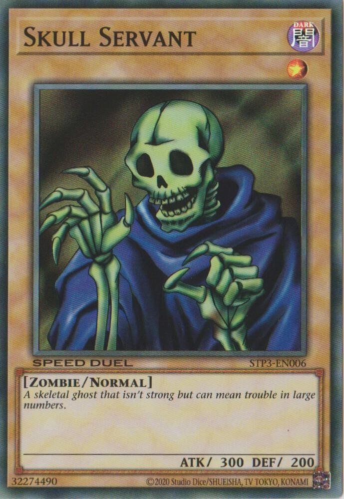 Yugioh Skull Servant STP3-EN006 Super Rare NM English