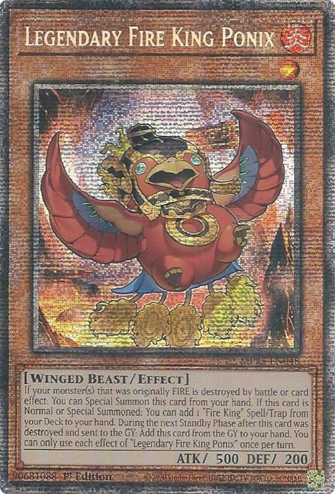 Yugioh Legendary Fire King Ponix MP25-EN048 Starlight Rare NM English