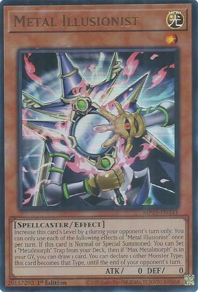 Yugioh Metal Illusionist MP25-EN241 Ultra Rare NM English