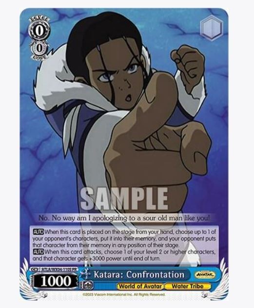 Weiss Schwarz Katara: Confrontation ATLA/WX04-110S PR Foil NM English