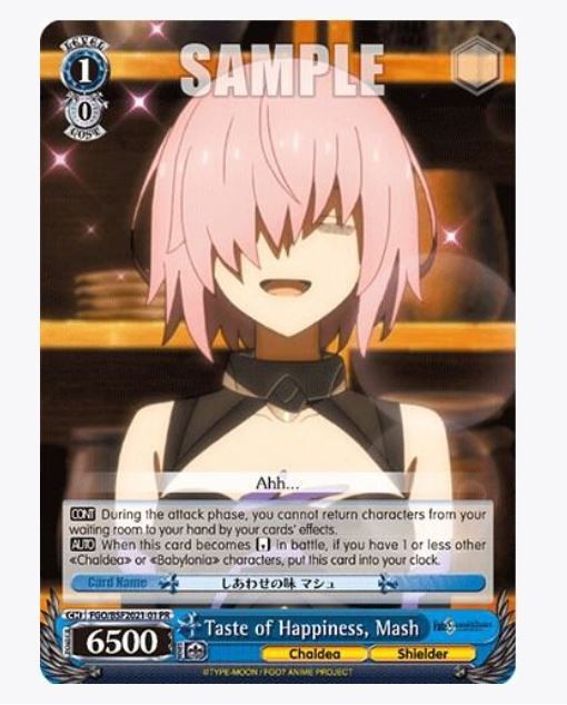 Weiss Schwarz Taste of Happiness, Mash FGO/BSF2021-01 PR Promo NM English