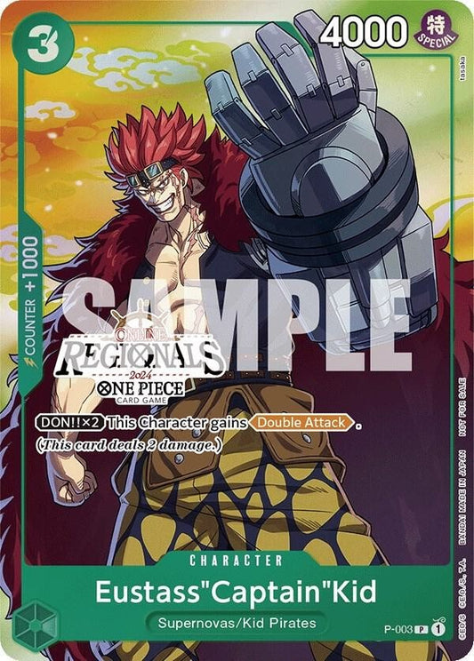 One Piece TCG Eustass"Captain"Kid P-003 Offline Regional 2024 NM English