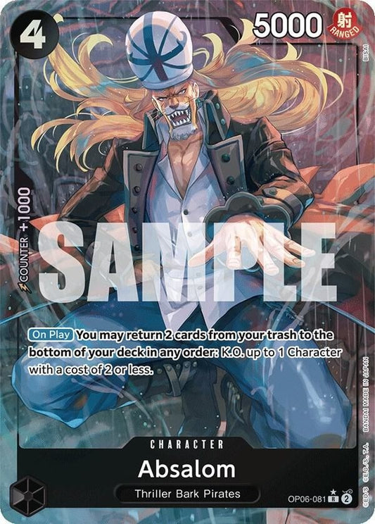 One Piece TCG Absalom OP06-081 Parallel ALT NM English