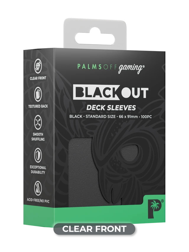 Blackout Deck Sleeves - Standard Size - Black