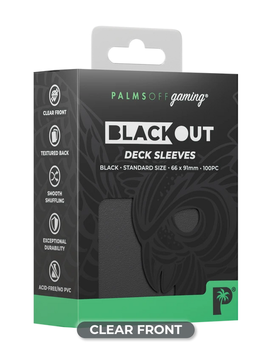 Blackout Deck Sleeves - Standard Size - Black