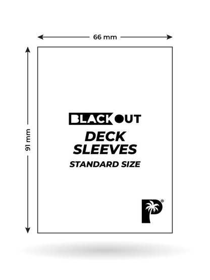 Blackout Deck Sleeves - Standard Size - Blue